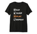 Trendy Eat Sleep Soccer Repeat T-Shirt - Casual Everyday Wear Men Women - T-Shirt, Sweatshirt, Hoodie