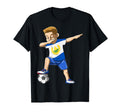 Dabbing Soccer El Salvador Jersey T-Shirt - Fun Novelty Design for Adults - T-Shirt, Sweatshirt, Hoodie