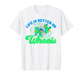 Roller Skates Life Is Better Wheels T-Shirt - Custom Art Print for Adults - T-Shirt, Sweatshirt, Hoodie