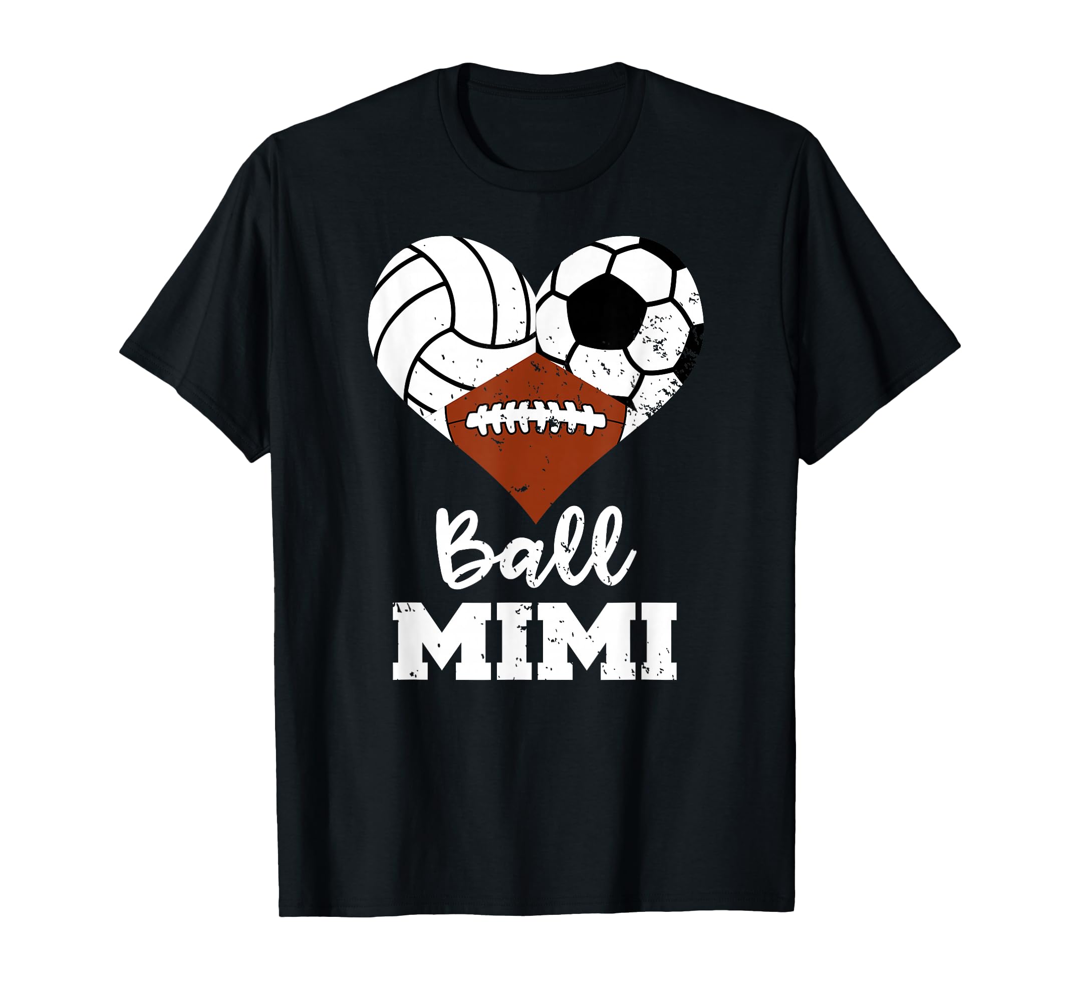 Ball Mimi Heart Funny Volleyball T-Shirt - Custom Art Print for Adults - T-Shirt, Sweatshirt, Hoodie