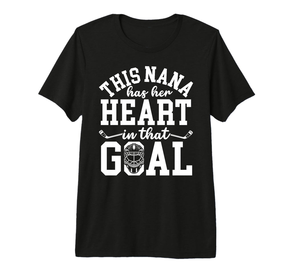Proud Hockey Goalie Nana Hockey T-Shirt - Minimalist Print Unisex - T-Shirt, Sweatshirt, Hoodie