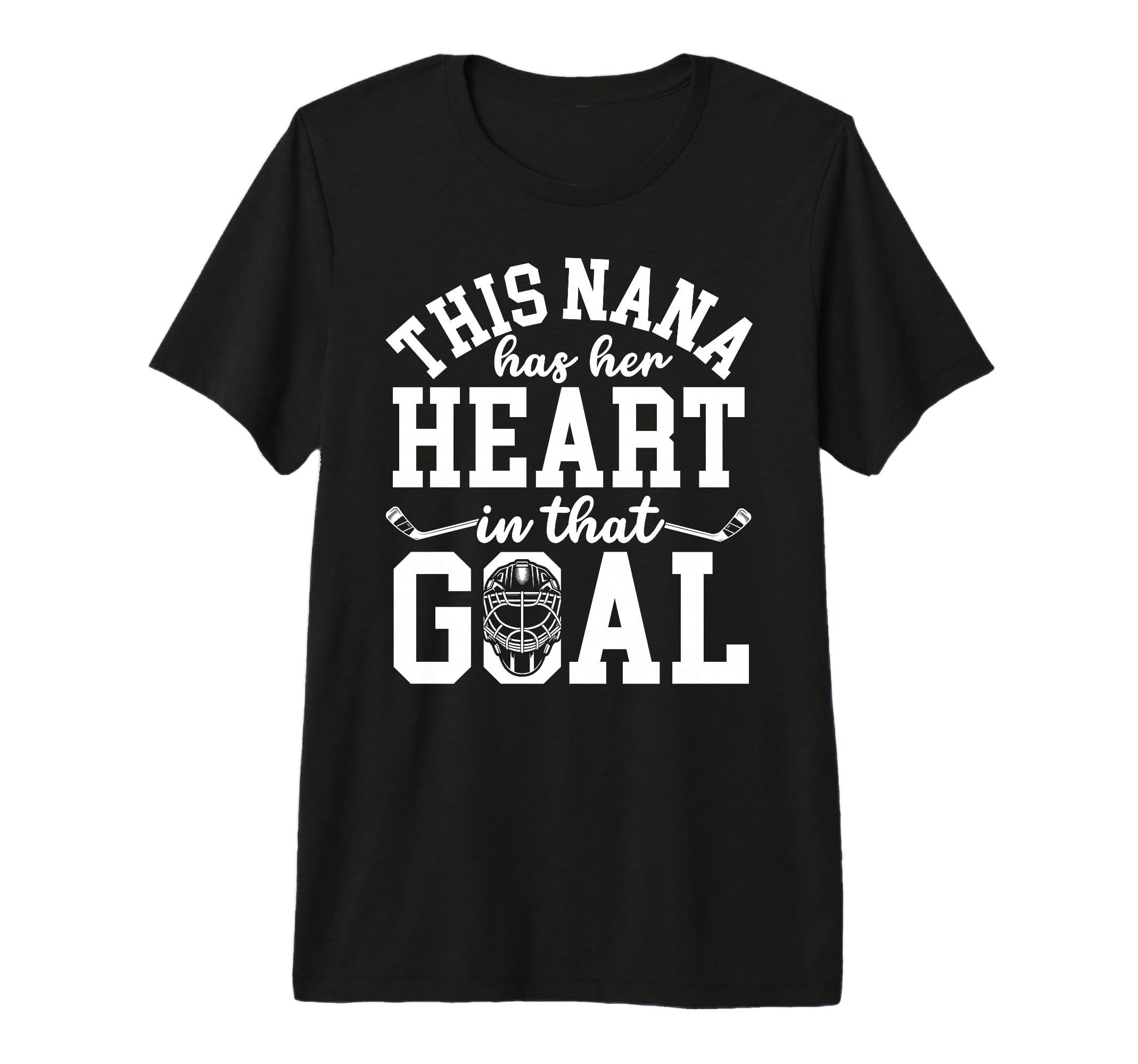Proud Hockey Goalie Nana Hockey T-Shirt - Minimalist Print Unisex - T-Shirt, Sweatshirt, Hoodie
