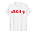 Superfan Canada Minimal Flag Stripe T-Shirt - Custom Art Print Unisex - T-Shirt, Sweatshirt, Hoodie