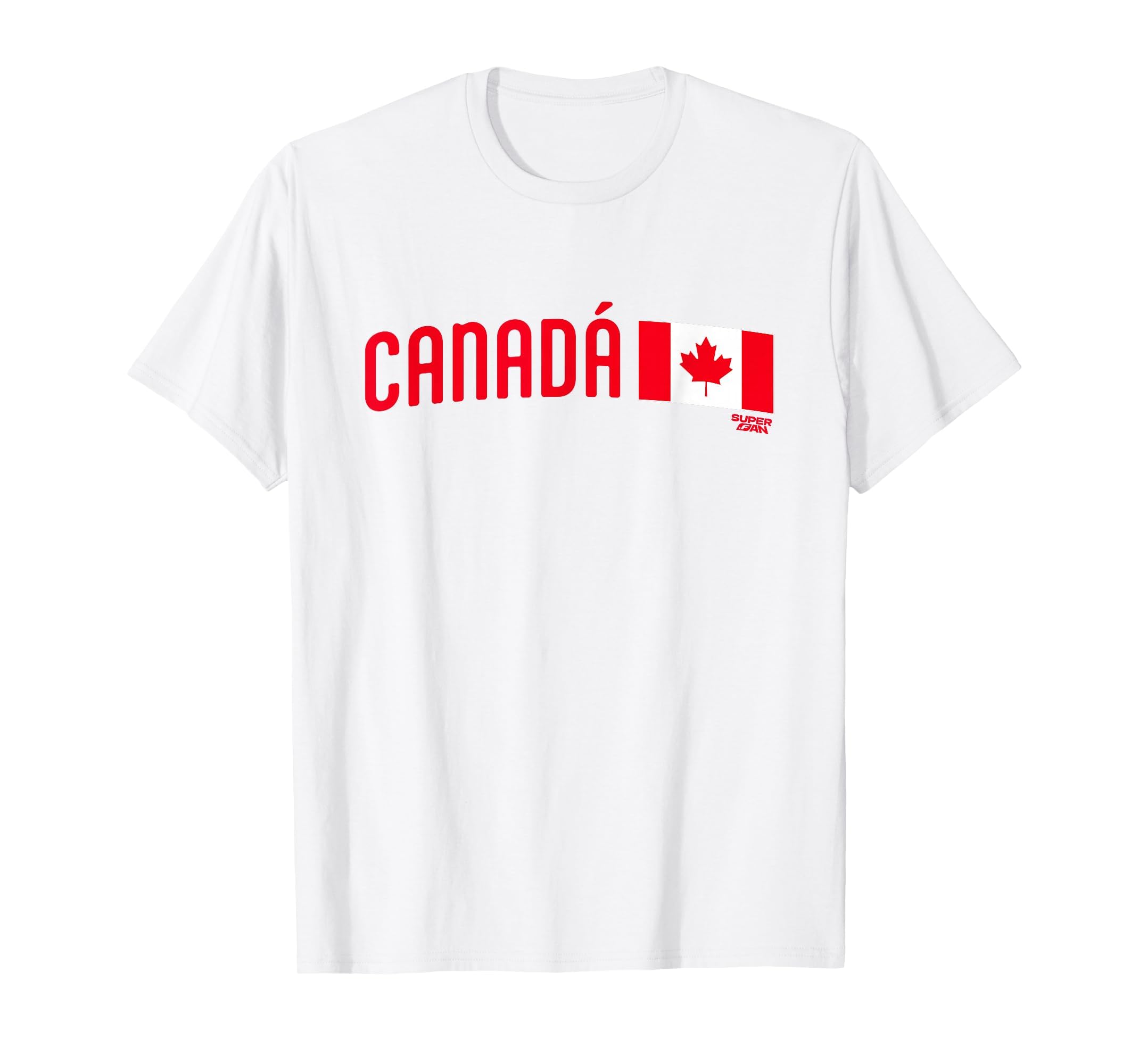 Superfan Canada Minimal Flag Stripe T-Shirt - Custom Art Print Unisex - T-Shirt, Sweatshirt, Hoodie