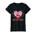 17 Year Old Roller Skating Birthday T-Shirt - Aesthetic Graphic Men Women - T-Shirt, Sweatshirt, Hoodie