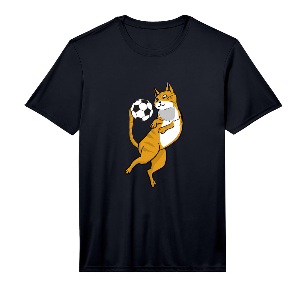 Soccer Kitty Cat Feline Kitten Soccer T-Shirt - Graphic Print for Adults - T-Shirt, Sweatshirt, Hoodie