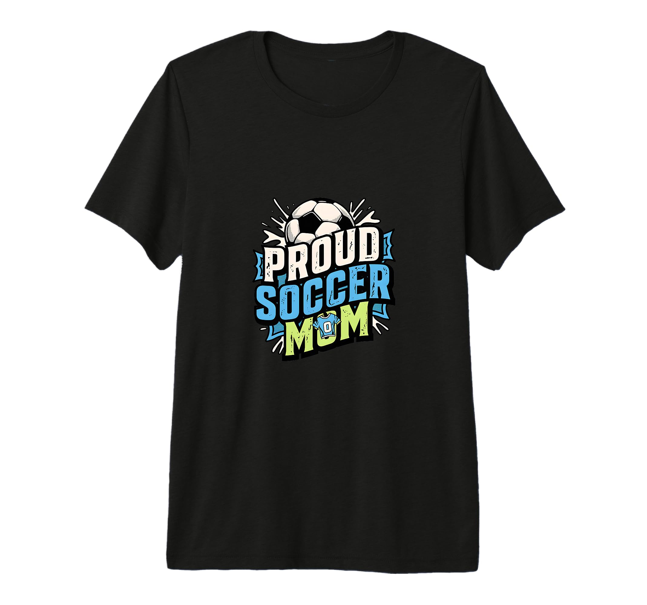 Proud Soccer Mom Family Fan Soccer T-Shirt - Minimalist Print for Adults - T-Shirt, Sweatshirt, Hoodie