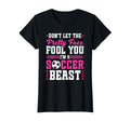 Soccer Pretty Face Soccer Beast T-Shirt - Minimalist Print Men Women - T-Shirt, Sweatshirt, Hoodie