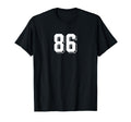 Number 86 80S 90S Soccer Team Jersey T-Shirt - Custom Art Print for Adults - T-Shirt, Sweatshirt, Hoodie