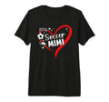 Soccer Mimi Grandma Heart Mimi Soccer T-Shirt - Graphic Print for Adults - T-Shirt, Sweatshirt, Hoodie