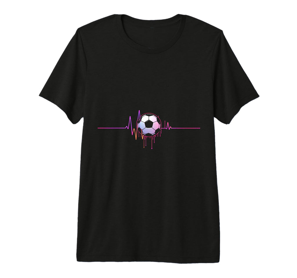 Soccer Heartbeat Minimalist Tri Blend T-Shirt - Streetwear Style Men Women - T-Shirt, Sweatshirt, Hoodie