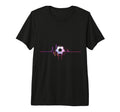 Soccer Heartbeat Minimalist Tri Blend T-Shirt - Streetwear Style Men Women - T-Shirt, Sweatshirt, Hoodie