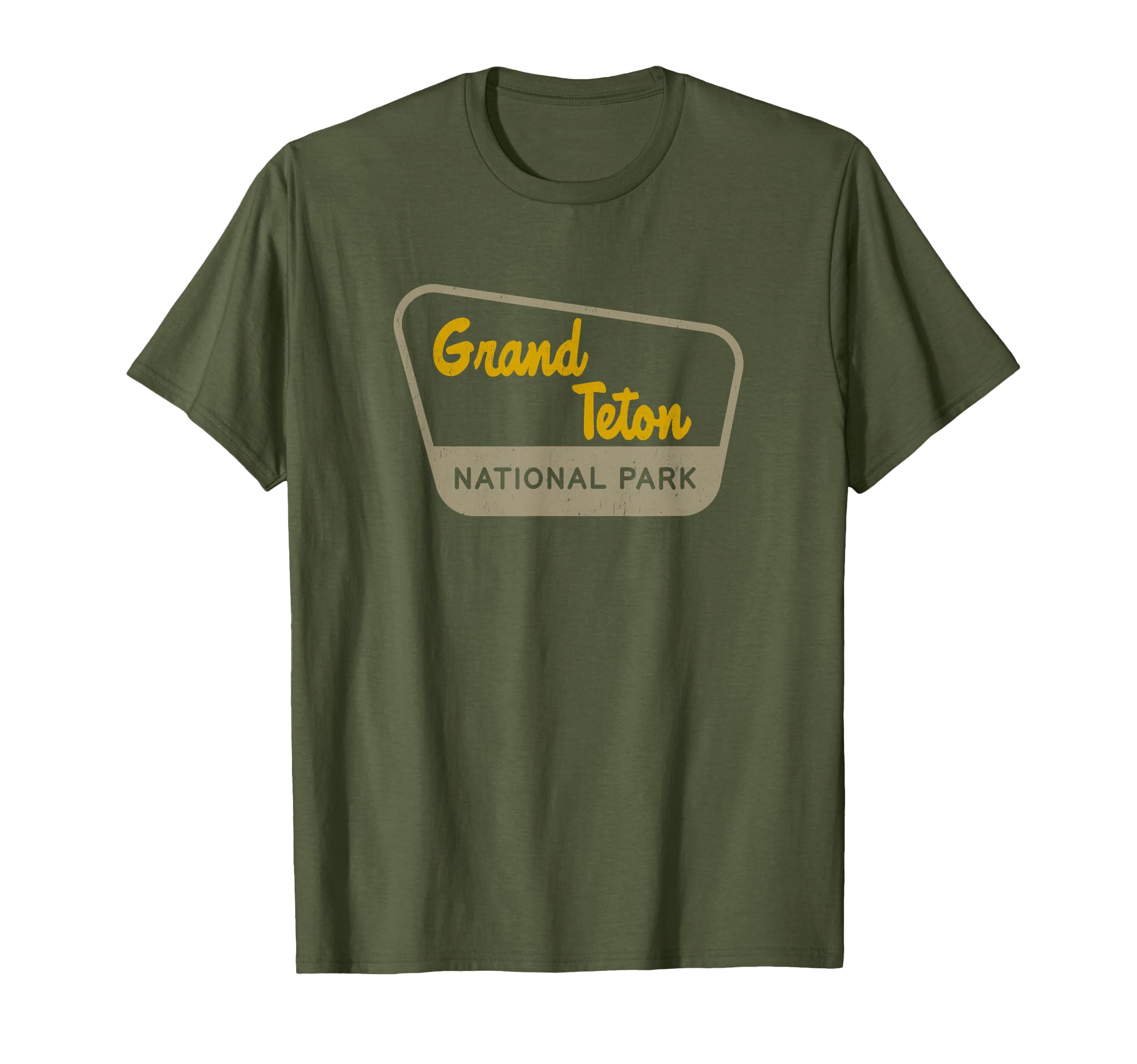 Grand Teton National Park Two Tone Sign T-Shirt - Streetwear Style Unisex - T-Shirt, Sweatshirt, Hoodie
