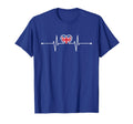 England Soccer Heartbeat English T-Shirt - Fun Novelty Design Unisex - T-Shirt, Sweatshirt, Hoodie