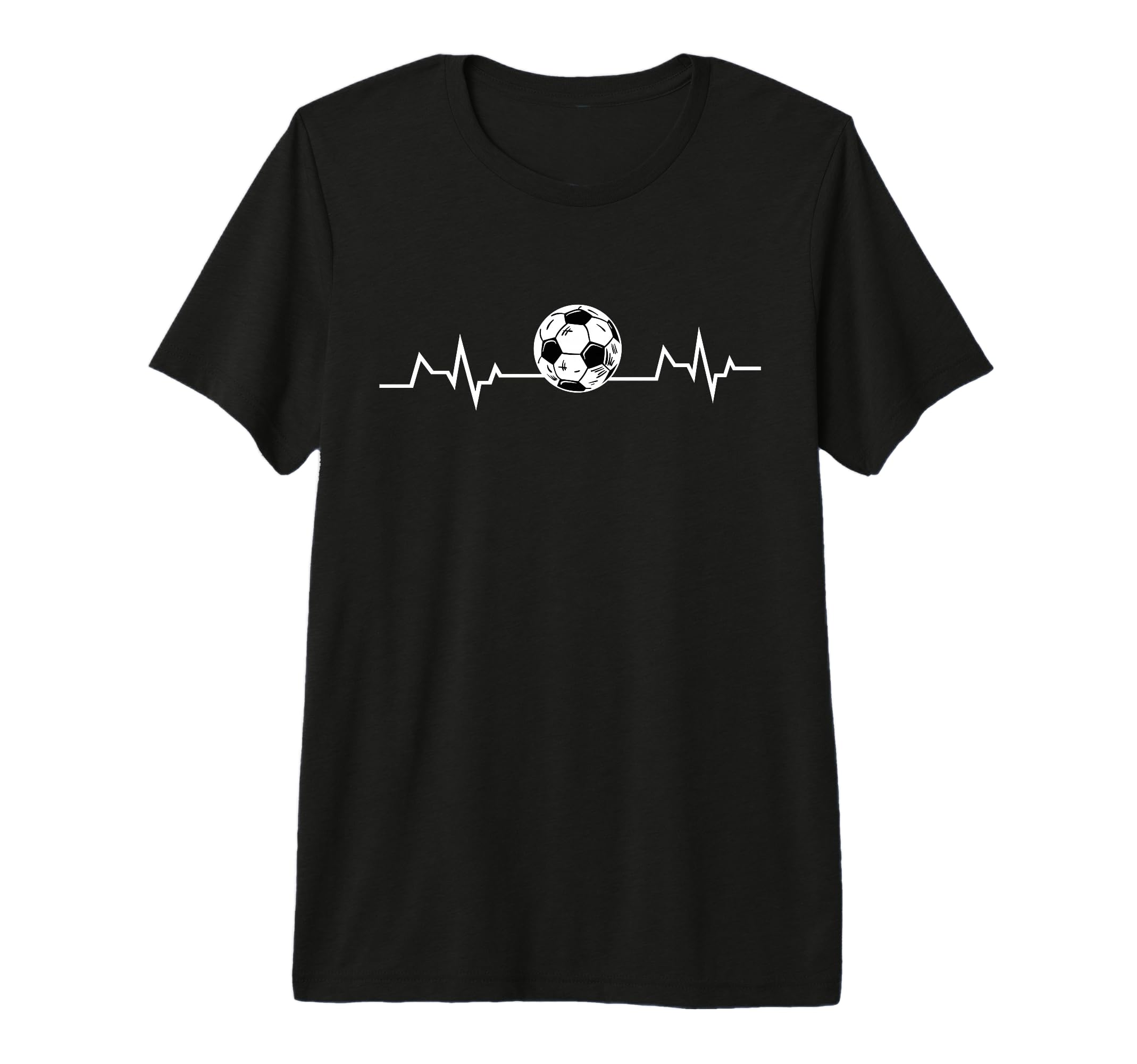 Soccer Heartbeat Soccer Lover Ball T-Shirt - Minimalist Print for Adults - T-Shirt, Sweatshirt, Hoodie