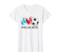 Soccer Player Soccer Fan Peace Love T-Shirt - Fun Novelty Design Unisex - T-Shirt, Sweatshirt, Hoodie