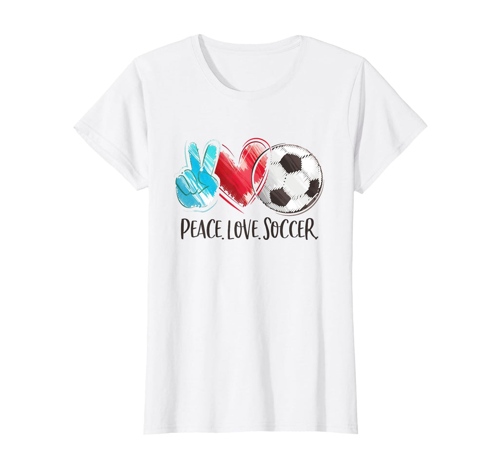 Soccer Player Soccer Fan Peace T-Shirt - Casual Everyday Wear for Adults - T-Shirt, Sweatshirt, Hoodie