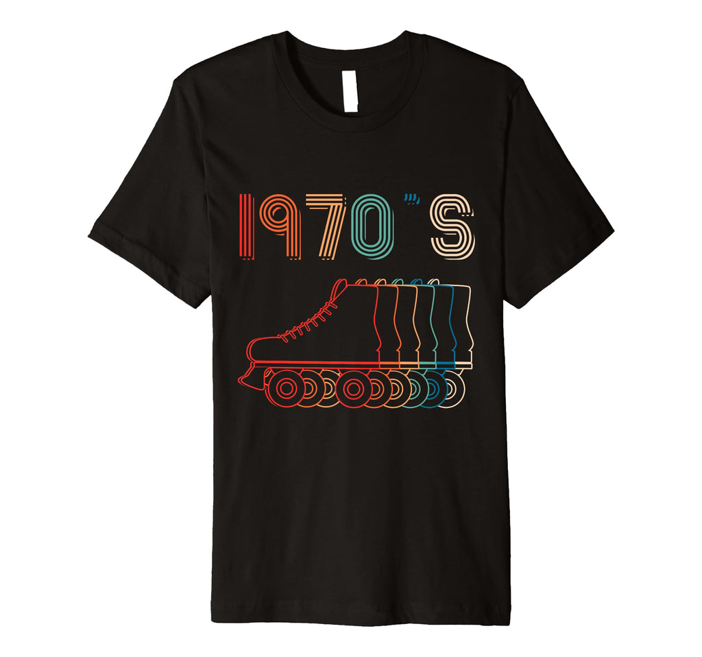 1970S Roller Skates Skating T-Shirt - Fun Novelty Design for Adults - T-Shirt, Sweatshirt, Hoodie