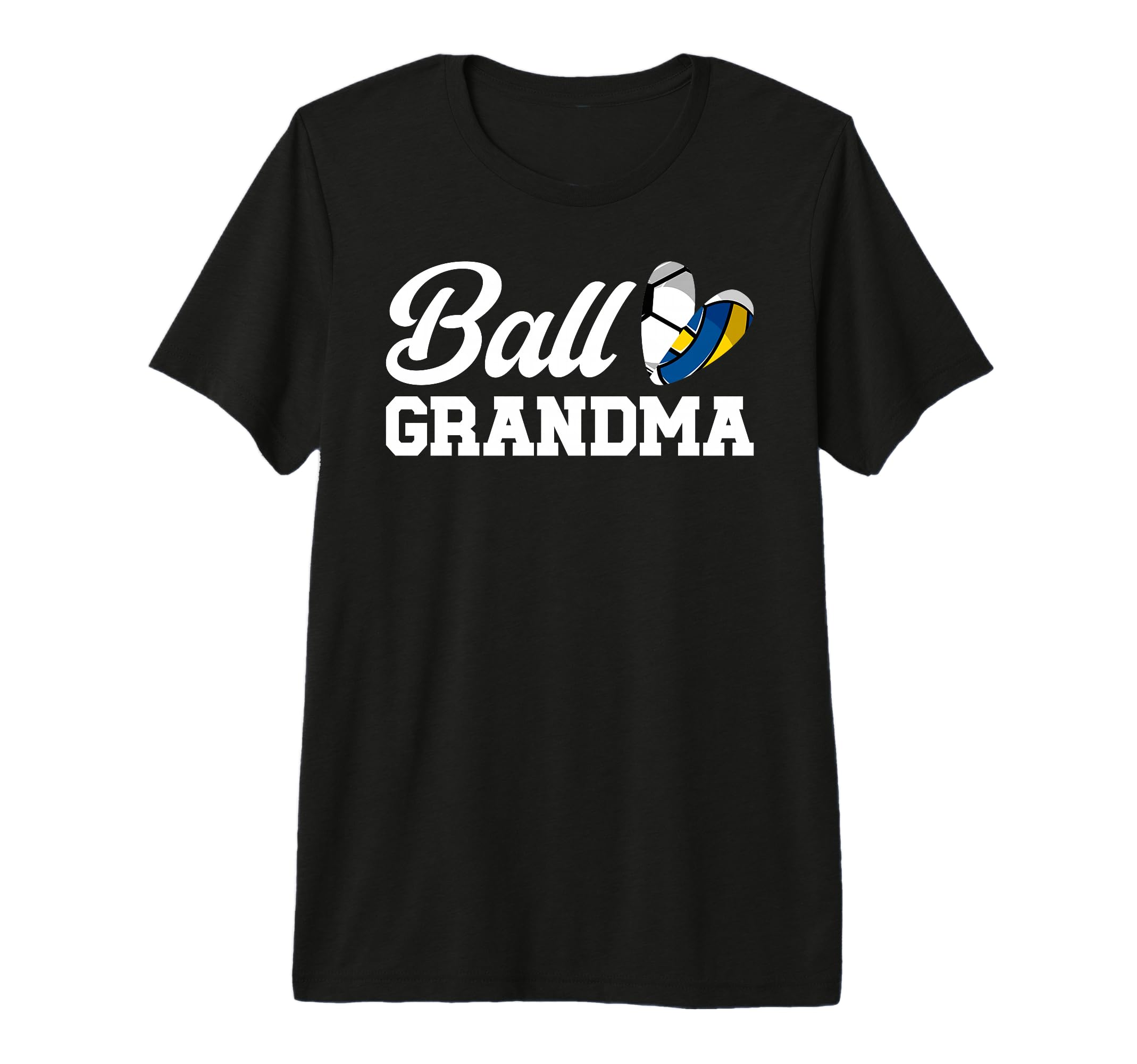 Ball Grandma Heart Volleyball Soccer T-Shirt - Streetwear Style Men Women - T-Shirt, Sweatshirt, Hoodie
