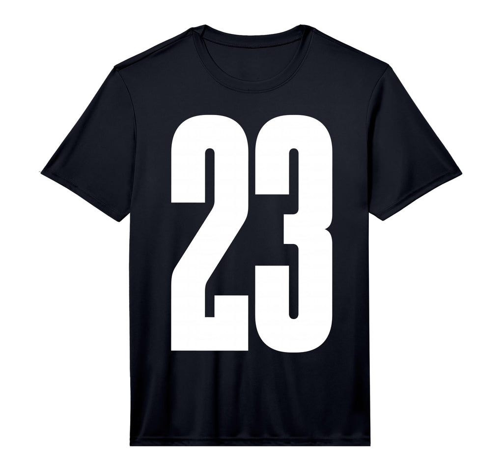 Sports Team White Number 23 Performance T-Shirt - Trendy Graphic Unisex - T-Shirt, Sweatshirt, Hoodie