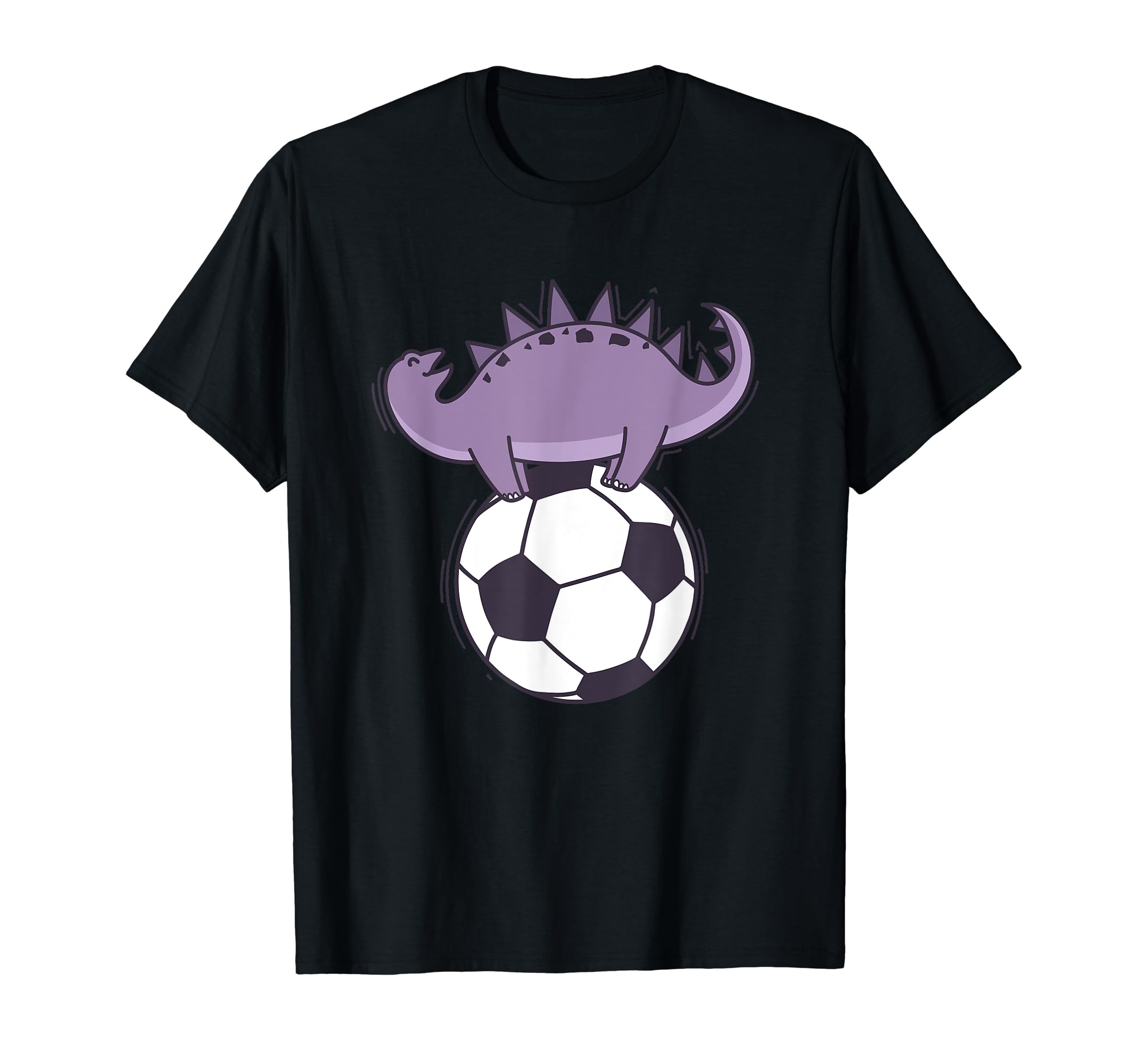 Dino Loves Soccer Dinosaur Reptile T-Shirt - Custom Art Print Men Women - T-Shirt, Sweatshirt, Hoodie