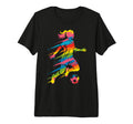 Colorful Funny Soccer Fan Dad Mom T-Shirt - Custom Art Print for Adults - T-Shirt, Sweatshirt, Hoodie