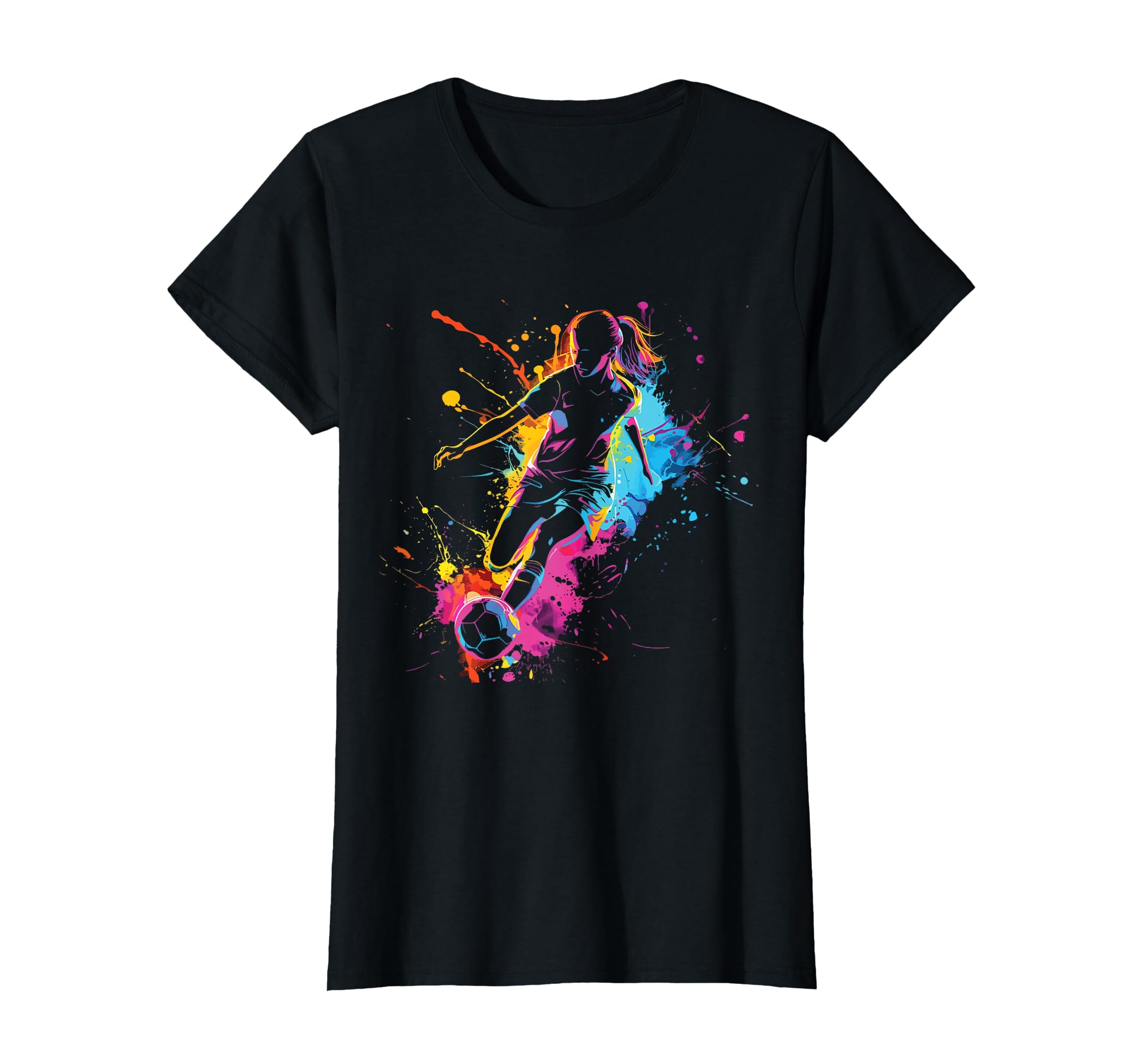 Ball Game Football Paint Splash T-Shirt - Streetwear Style for Adults - T-Shirt, Sweatshirt, Hoodie