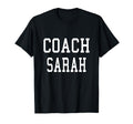 Coach Sarah Custom Football Soccer T-Shirt - Minimalist Print Men Women - T-Shirt, Sweatshirt, Hoodie