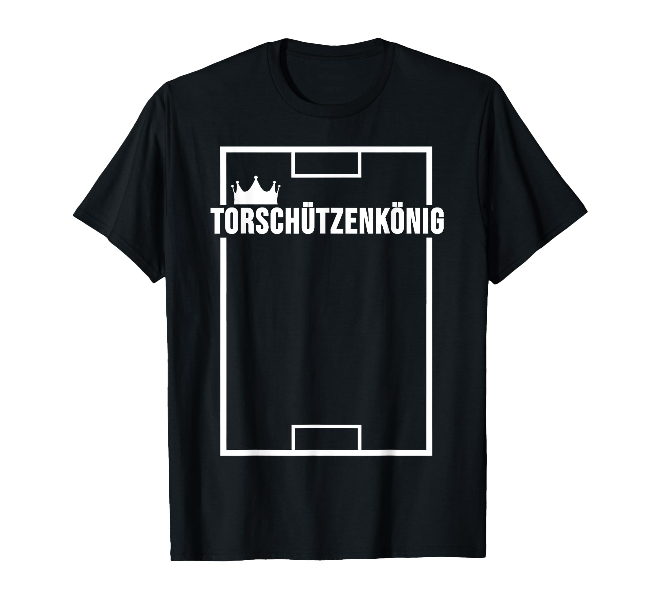 Goalkeeper King Crown Playing Field T-Shirt - Minimalist Print for Adults - T-Shirt, Sweatshirt, Hoodie