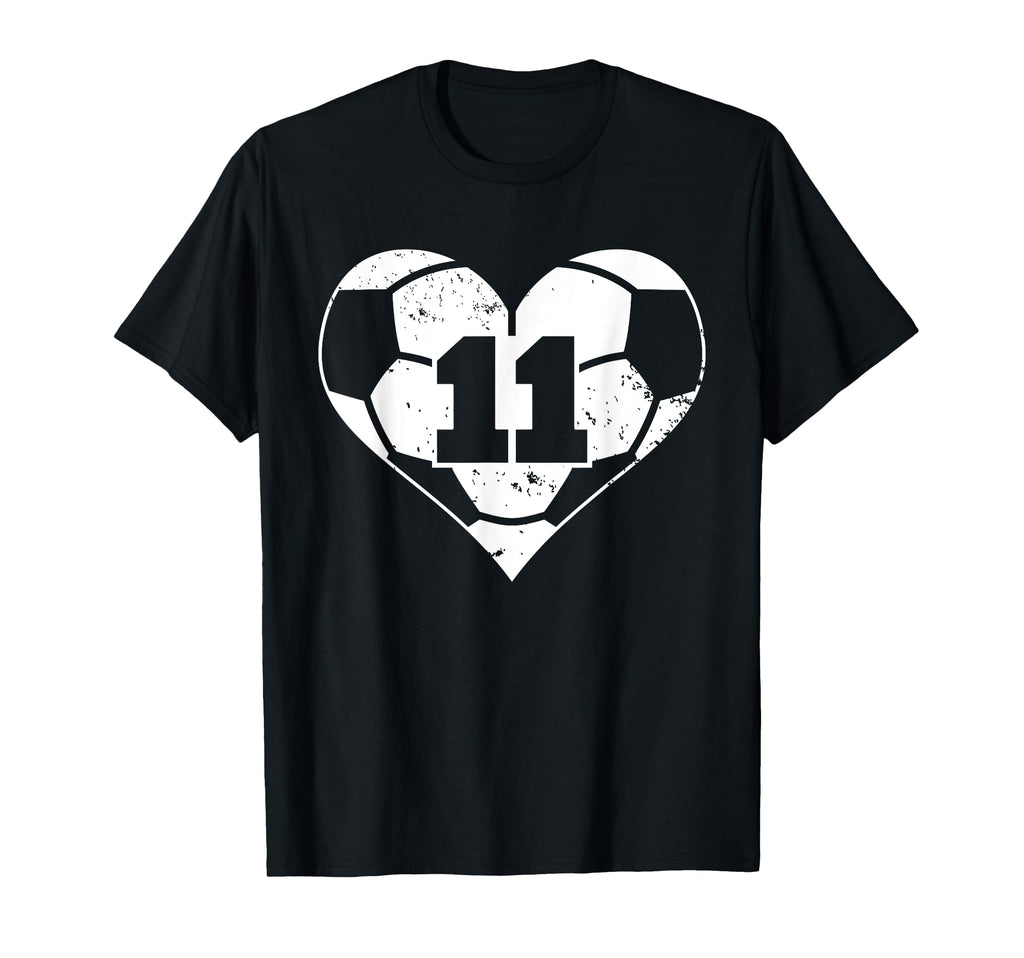 Soccer Number 11 Jersey Funny T-Shirt - Casual Everyday Wear Men Women - T-Shirt, Sweatshirt, Hoodie