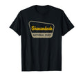 Shenandoah National Park Two Tone Sign T-Shirt - Fun Novelty Design Unisex - T-Shirt, Sweatshirt, Hoodie