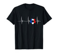 France Soccer Ball Heartbeat Ekg Pulse T-Shirt - Aesthetic Graphic Unisex - T-Shirt, Sweatshirt, Hoodie