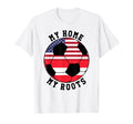 My Home My Roots Austria Flag Soccer T-Shirt - Custom Art Print Unisex - T-Shirt, Sweatshirt, Hoodie