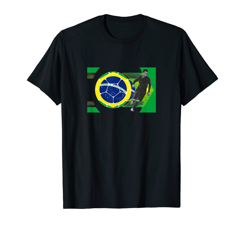 Brazil Flag Football Player World Game T-Shirt - Streetwear Style Unisex - T-Shirt, Sweatshirt, Hoodie