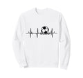 Beach Soccer Heartbeat Sweatshirt - Fun Novelty Design for Adults - T-Shirt, Sweatshirt, Hoodie