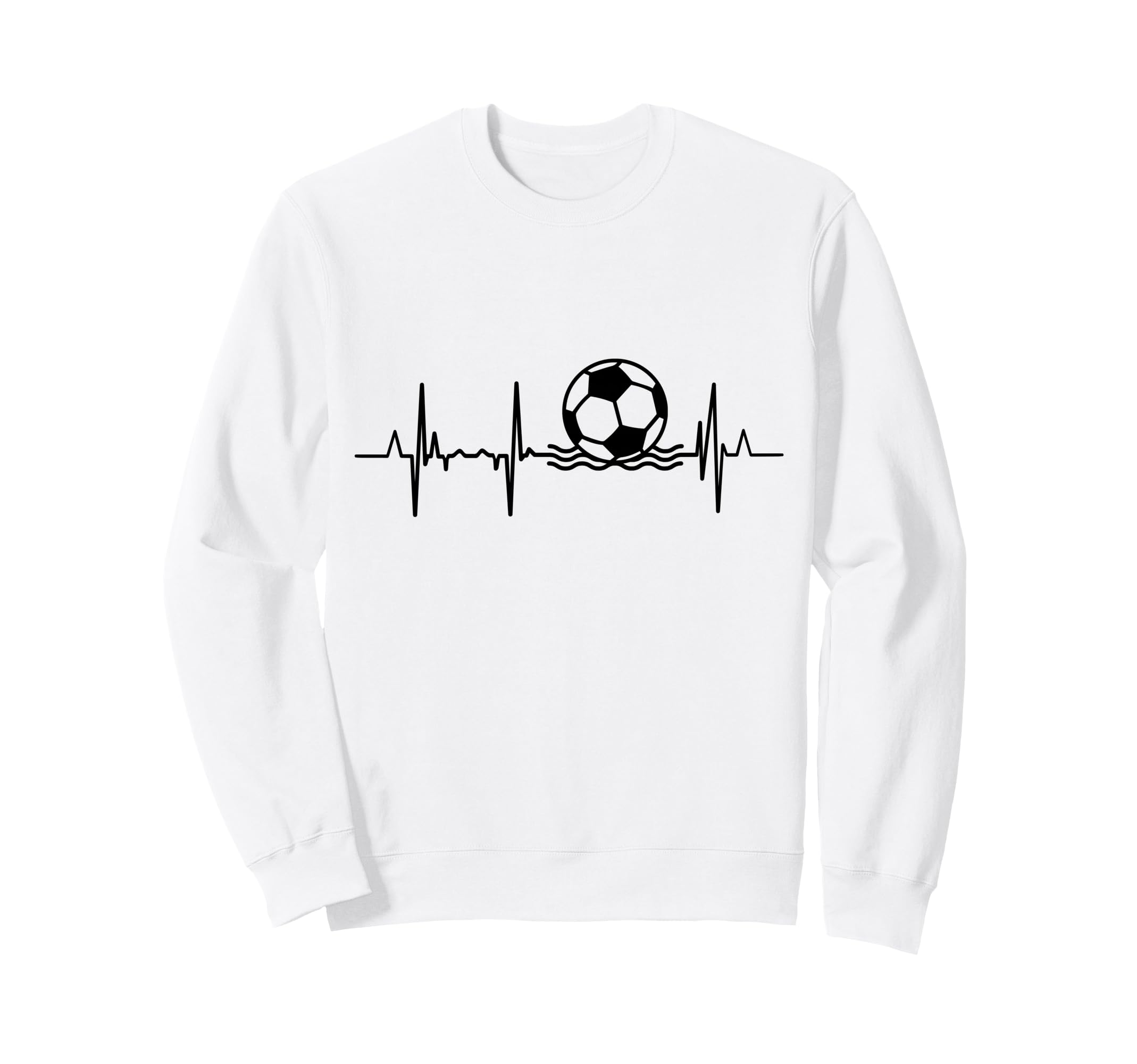 Beach Soccer Heartbeat Sweatshirt - Fun Novelty Design for Adults - T-Shirt, Sweatshirt, Hoodie