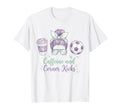 Caffeine And Corner Kicks Momlife T-Shirt - Trendy Graphic Men Women - T-Shirt, Sweatshirt, Hoodie