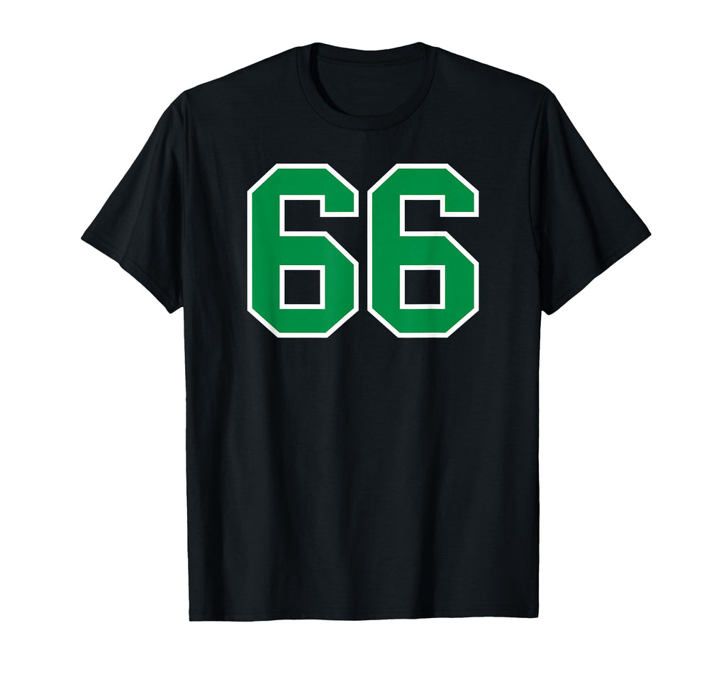Green Sport Team Number 66 T-Shirt - Streetwear Style Unisex - T-Shirt, Sweatshirt, Hoodie