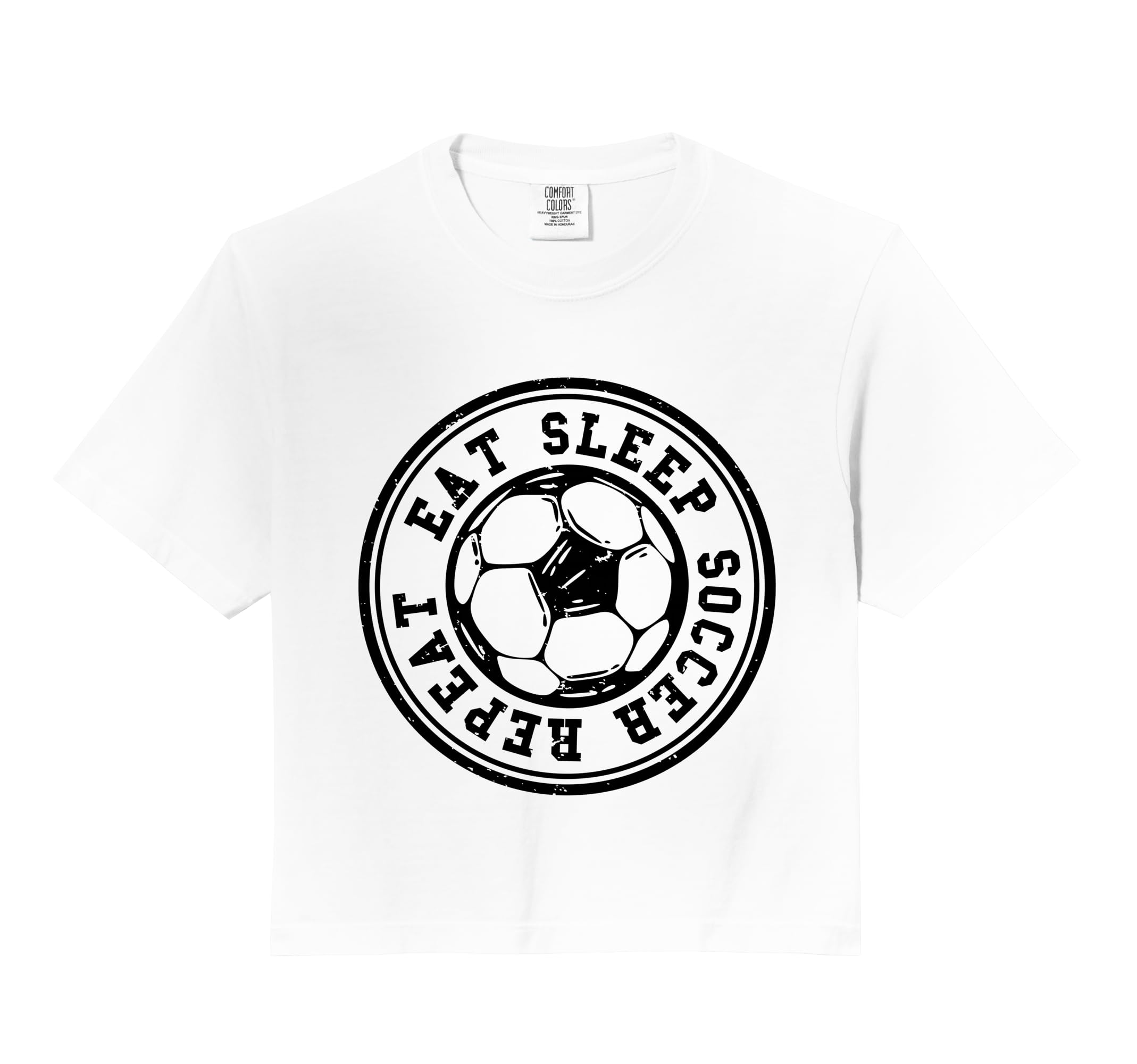 Eat Sleep Soccer Repeat Soccer T-Shirt - Custom Art Print for Adults - T-Shirt, Sweatshirt, Hoodie