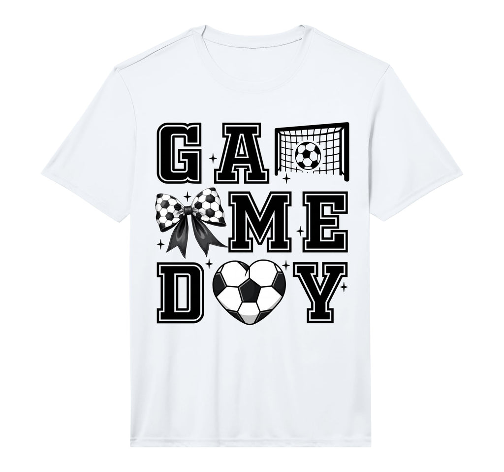 Soccer Coquette Bow Gameday Cheer Mom T-Shirt - Trendy Graphic Unisex - T-Shirt, Sweatshirt, Hoodie