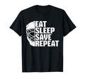 Ice Hockey Goalie Goalkeeper Eat T-Shirt - Fun Novelty Design for Adults - T-Shirt, Sweatshirt, Hoodie