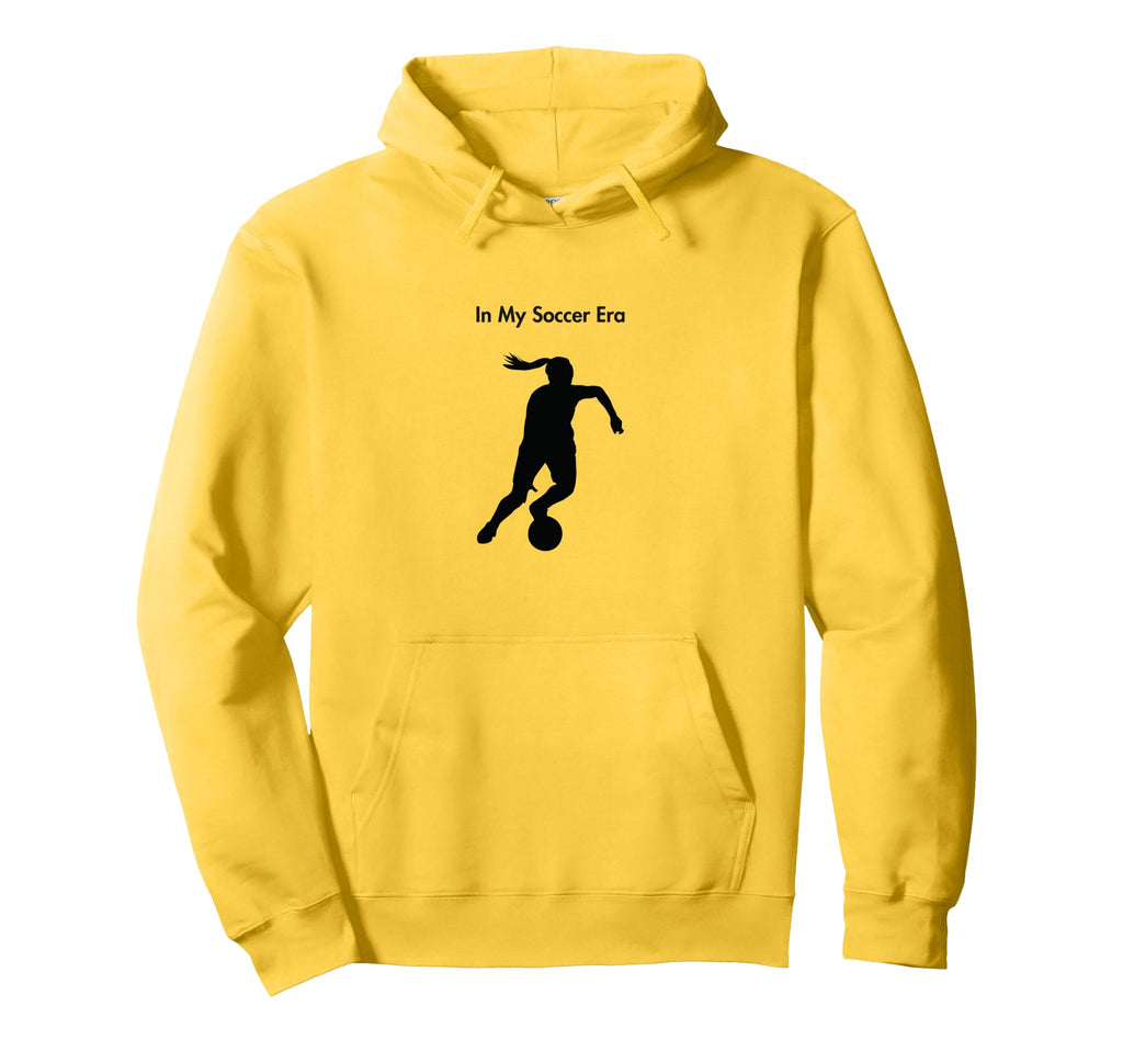 My Soccer Era Futbol Player Female Hoodie - Unique Graphic for Adults - T-Shirt, Sweatshirt, Hoodie
