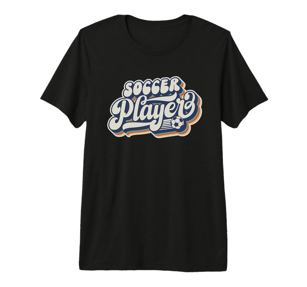 Soccer Player Groovy Sports Tri T-Shirt - Aesthetic Graphic for Adults - T-Shirt, Sweatshirt, Hoodie