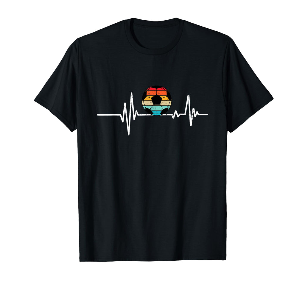 Soccer Heartbeat Soccer Ball Heartbeat T-Shirt - Trendy Graphic Unisex - T-Shirt, Sweatshirt, Hoodie