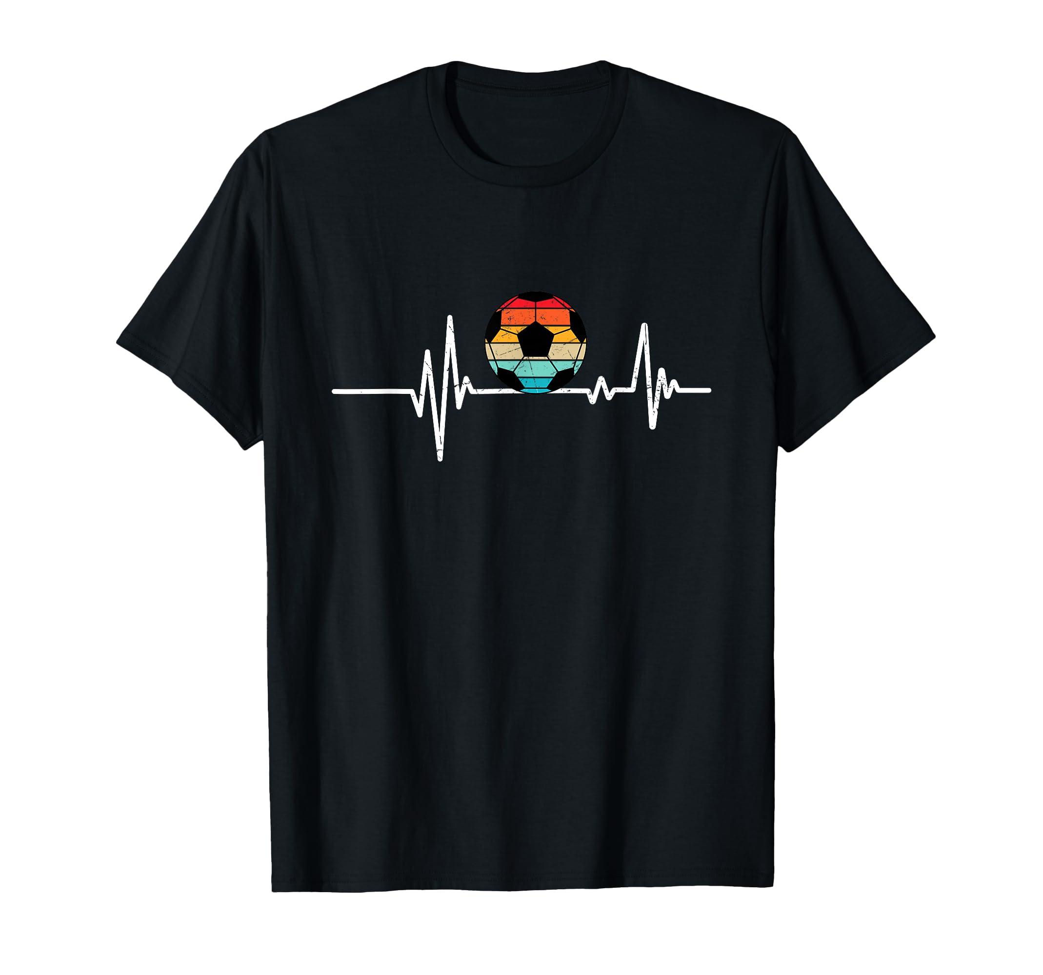 Soccer Heartbeat Soccer Ball Heartbeat T-Shirt - Trendy Graphic Unisex - T-Shirt, Sweatshirt, Hoodie