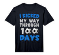 I Kicked My Way Through 100 Days Soccer T-Shirt - Graphic Print for Adults - T-Shirt, Sweatshirt, Hoodie