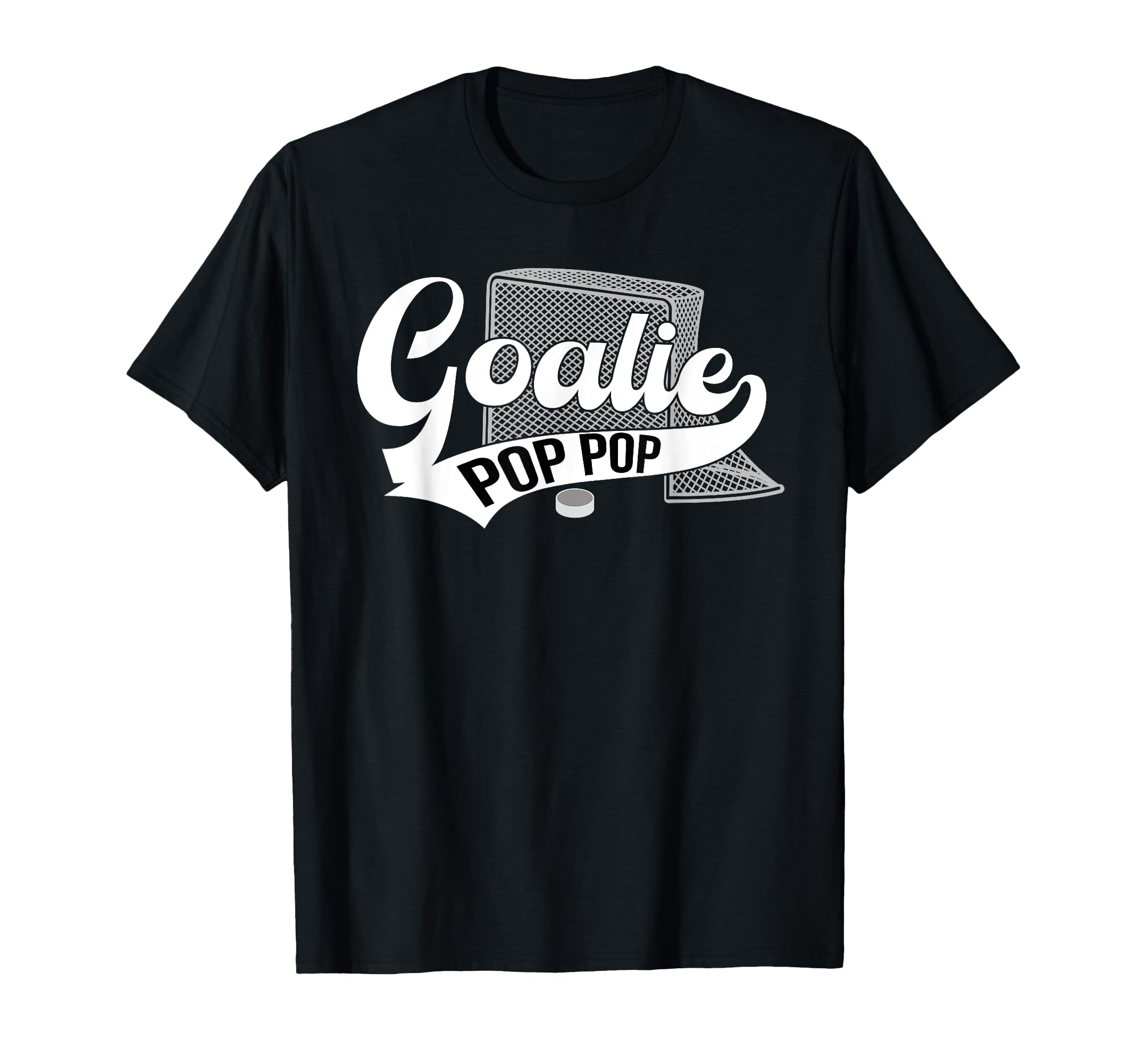 Ice Hockey Goalie Pop Pop Ice Hockey T-Shirt - Minimalist Print Unisex - T-Shirt, Sweatshirt, Hoodie