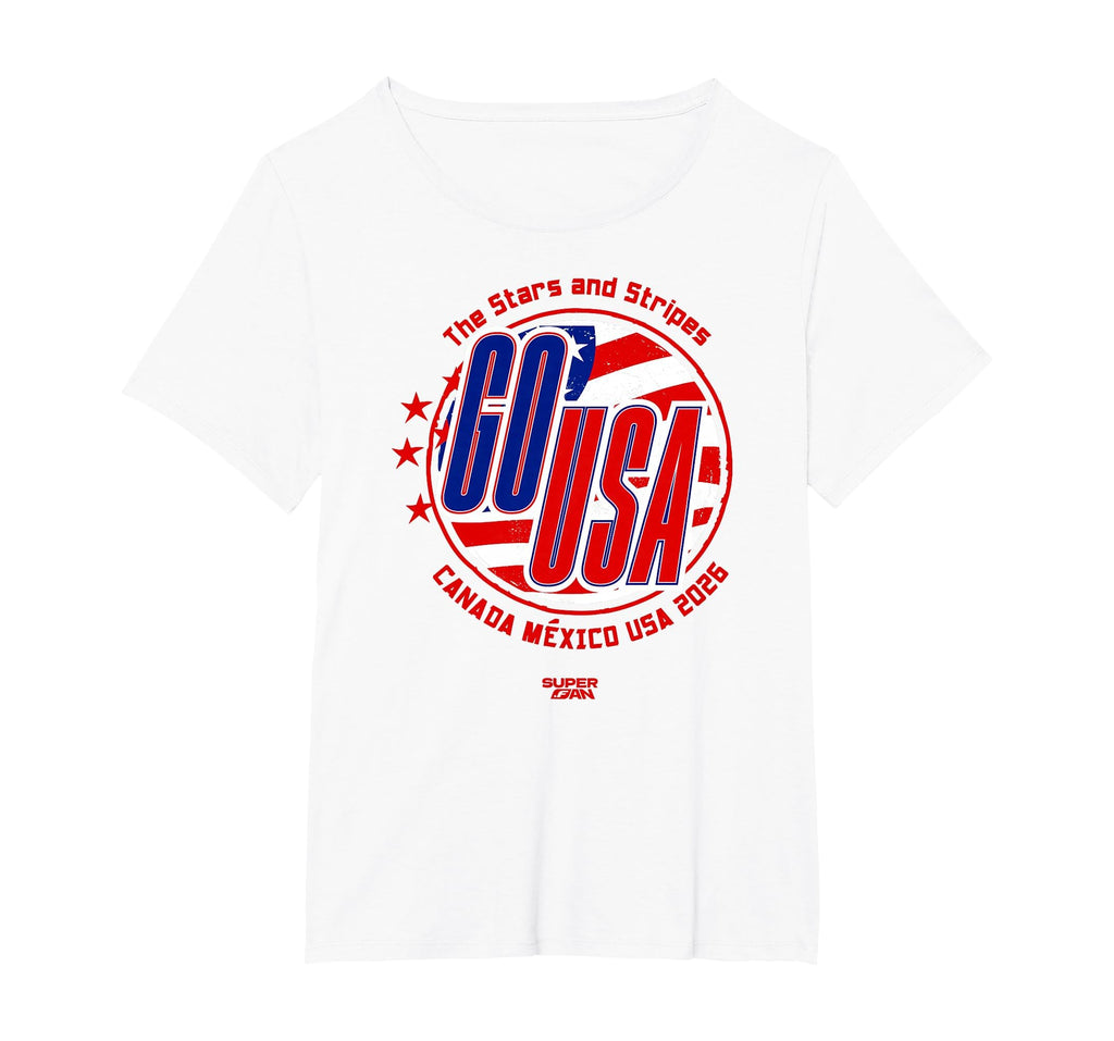 Superfan Go Usa Stars And Stripes Soccer T-Shirt - Graphic Print Men Women - T-Shirt, Sweatshirt, Hoodie