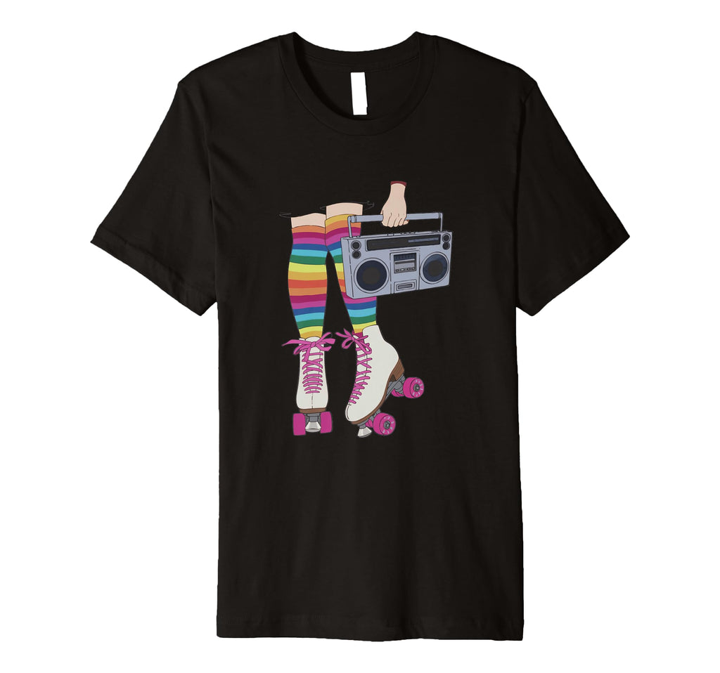 Rollerskates Roll Beat Funny 70S 80S T-Shirt - Trendy Graphic for Adults - T-Shirt, Sweatshirt, Hoodie