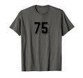 Number 75 80S 90S Soccer Team Jersey T-Shirt - Trendy Graphic for Adults - T-Shirt, Sweatshirt, Hoodie